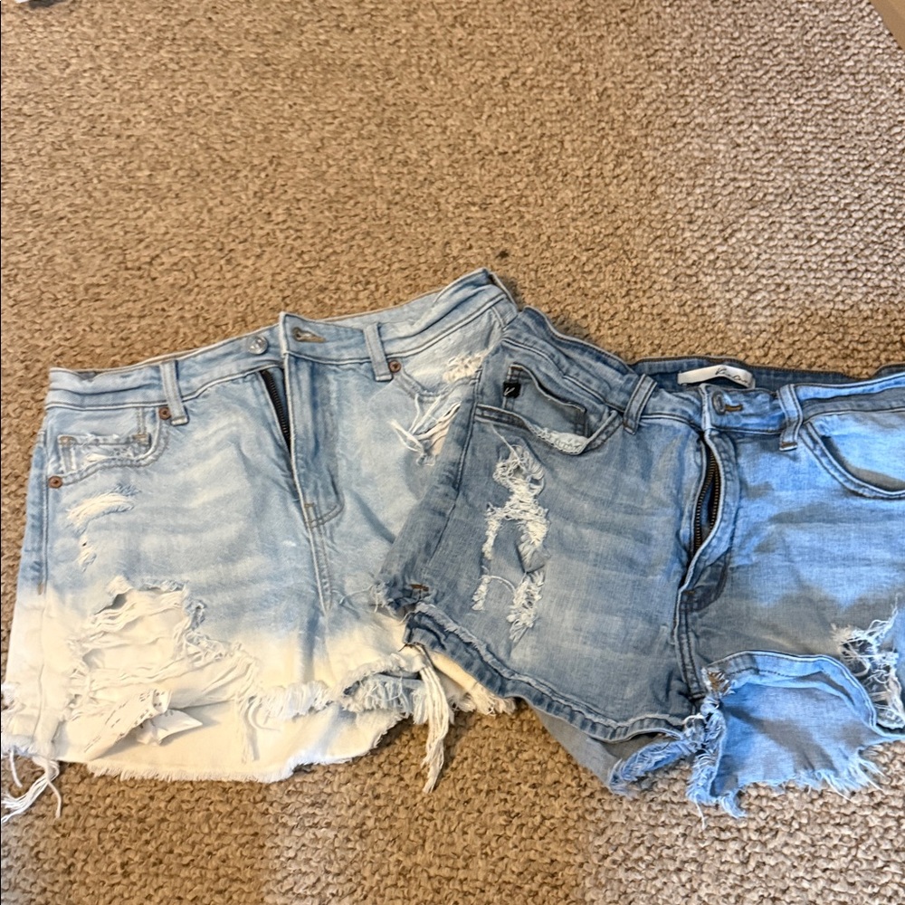 Distressed Denim Shorts Set size 4 American eagle